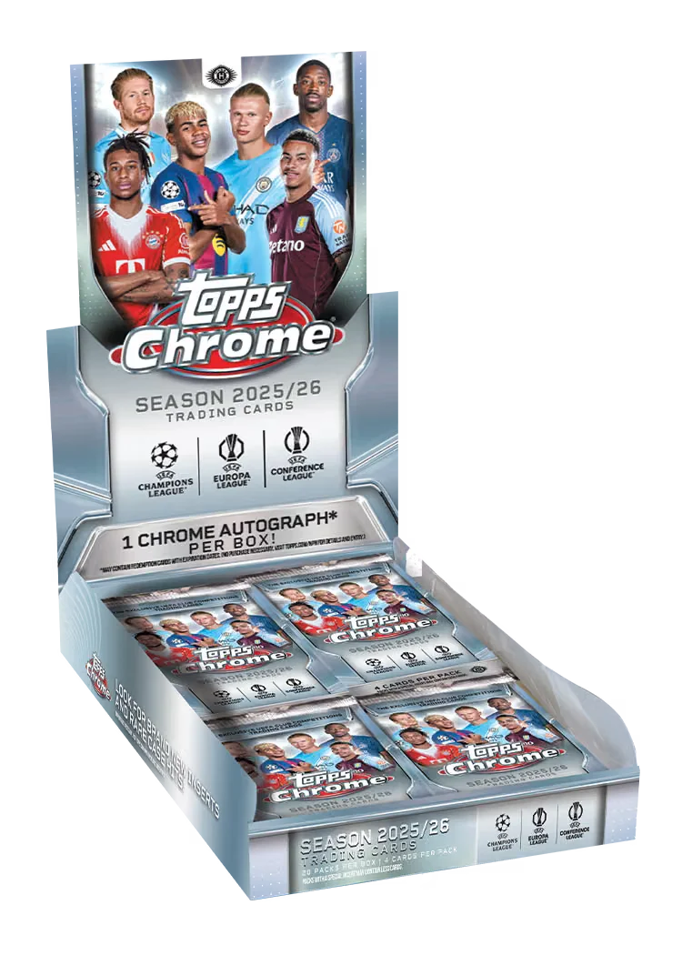 Topps Chrome® UEFA Club Competitions Hobby Box 2025/26